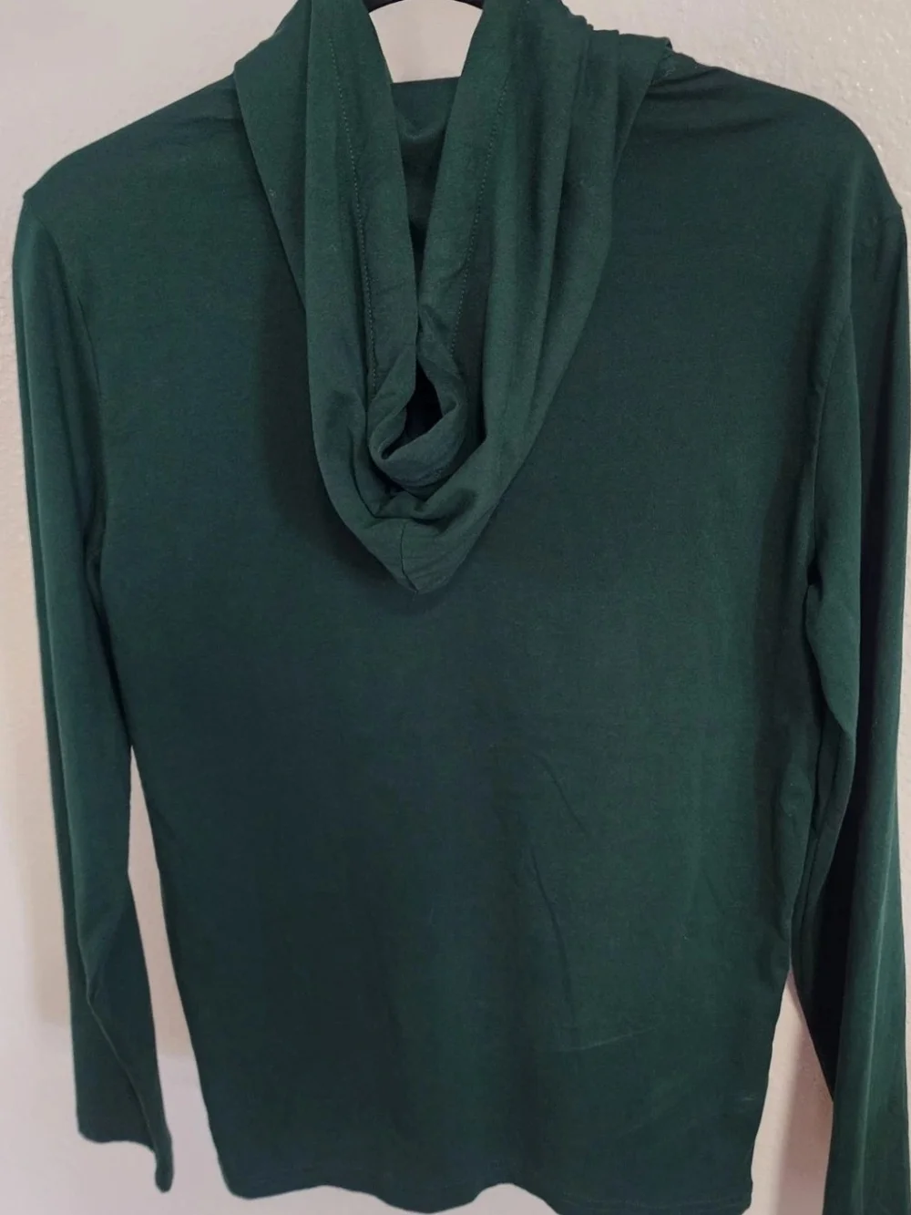 Ralph Lauren Green Hooded Long Sleeve Tee XS Cotton